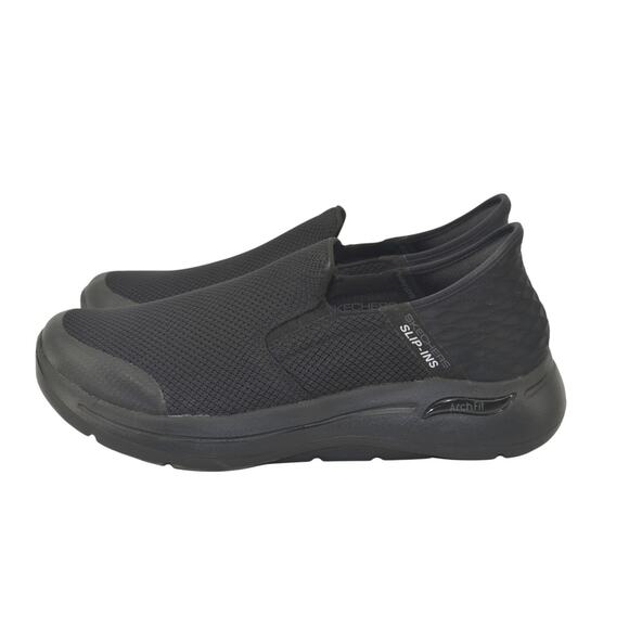 Skechers Black Go Walk Mens Arch Fit Casual Sneakers Size 10 - Picture 1 of 14